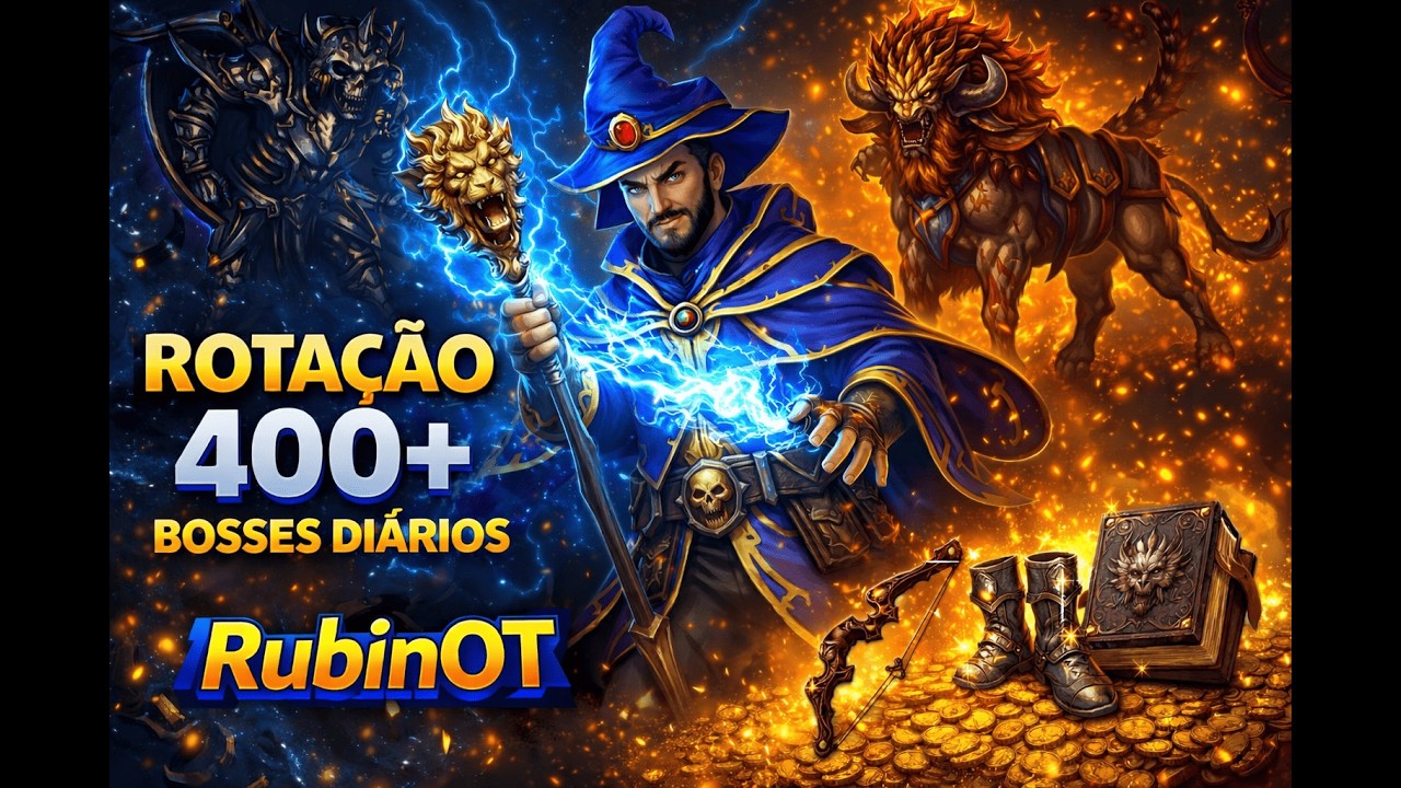 LEVEL 400+ NO RUBINOT? Você PRECISA Fazer Essa ROTAÇÃO DIÁRIA de BOSSES 💰