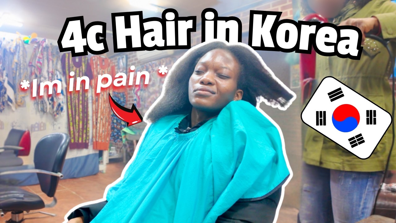 BLACK girl gets hair done in KOREA 🇰🇷