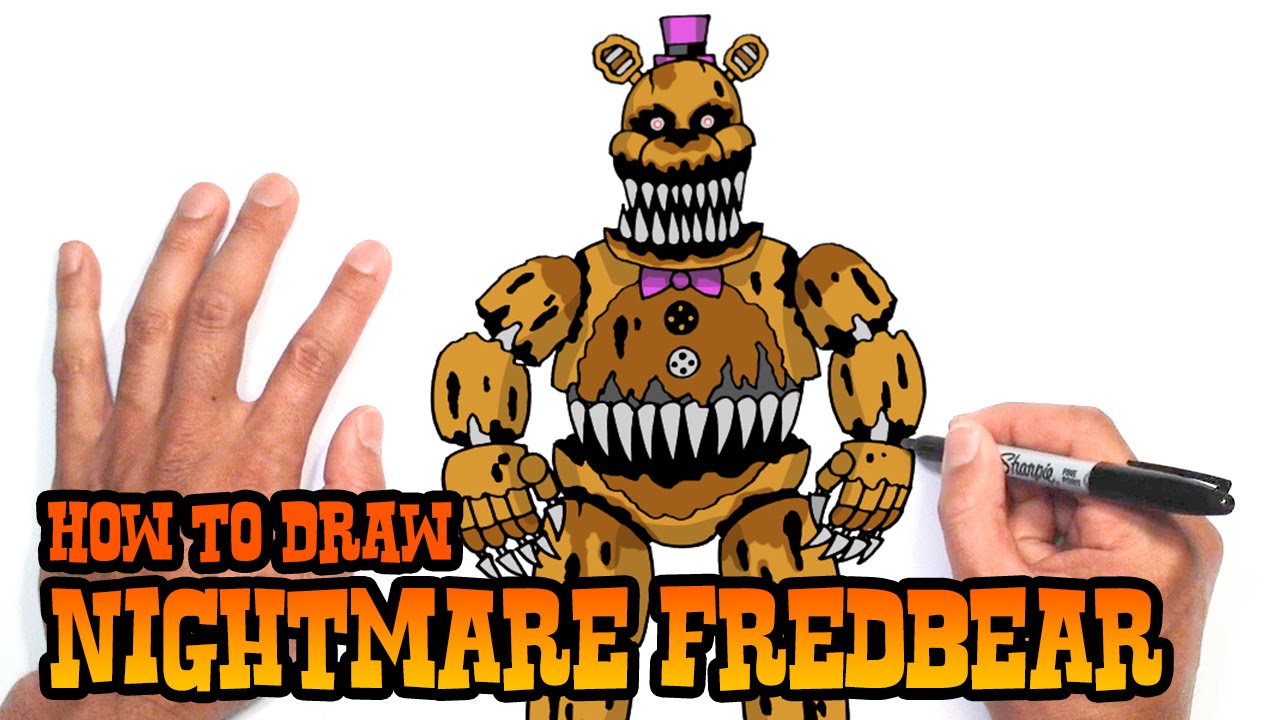 How to Draw Nightmare Fredbear | Five Nights at Freddy's