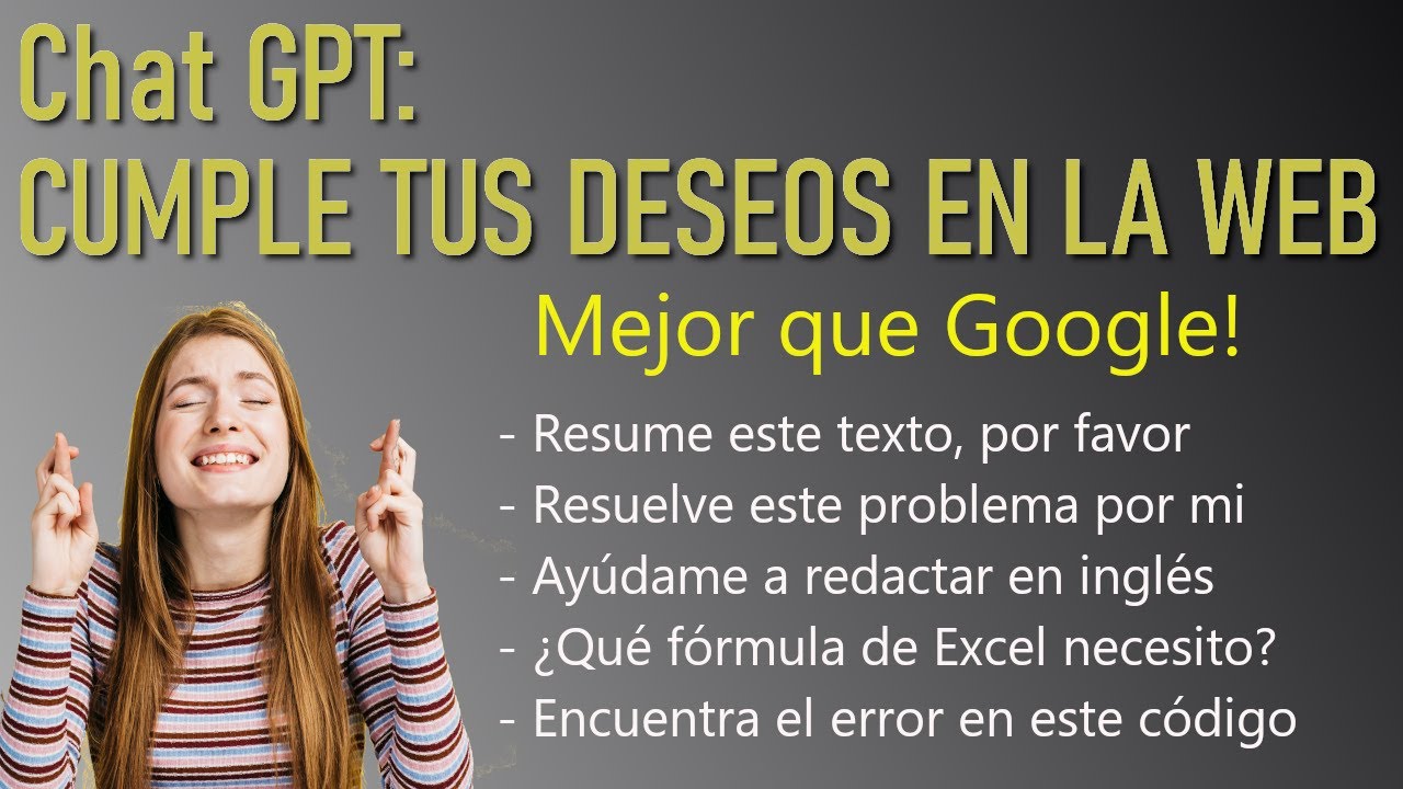 chatGTP: cumple tus deseos en la web (todo tipo de usuario).