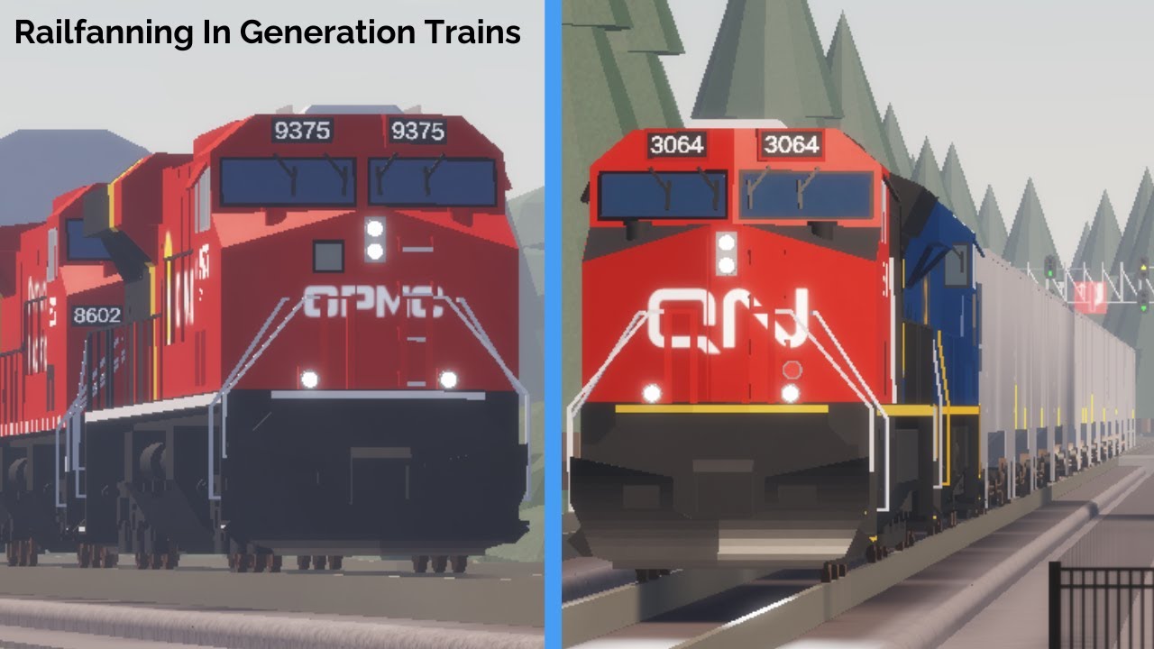 Railfanning In Generation Trains! | Roblox