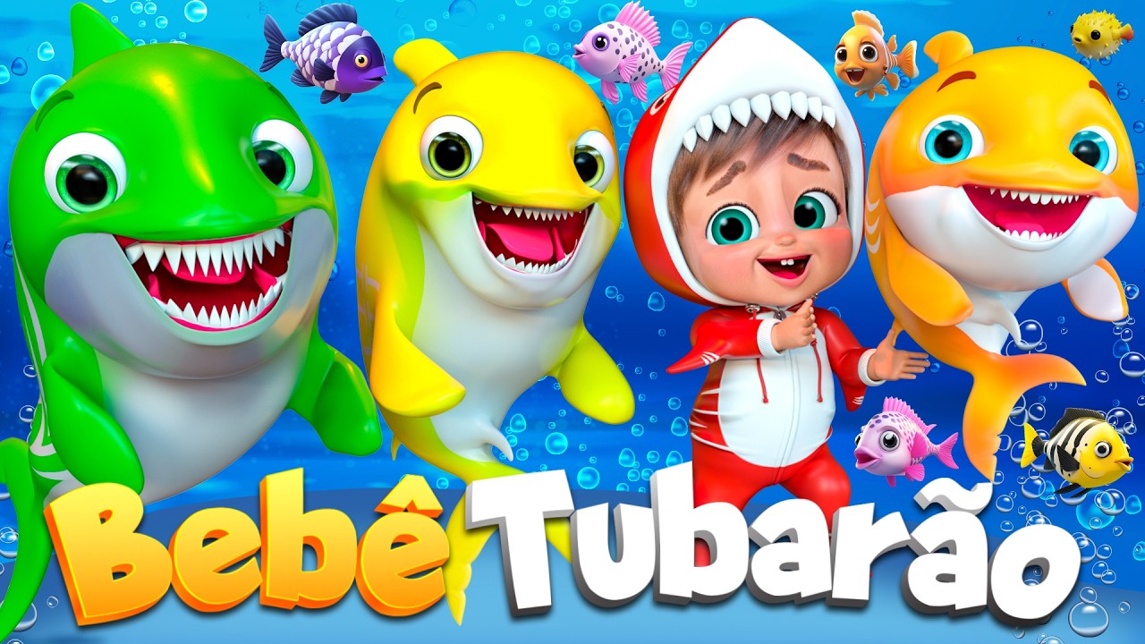 Aventuras no Mar com Bebê Tubarão  @SuperLucaPortugues #rimasinfantis #musicasinfantis