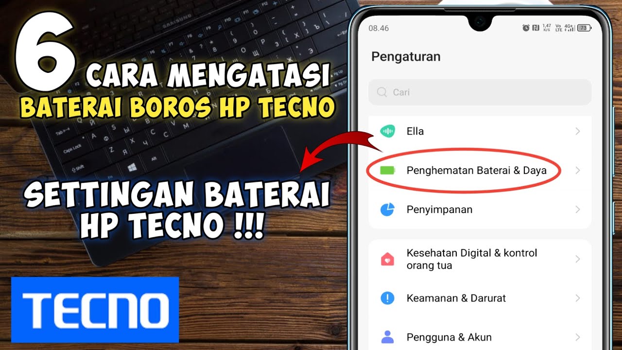 Cara Mengatasi Baterai Boros dan Cepat Habis Di Hp Tecno || Menghemat Baterai Tecno