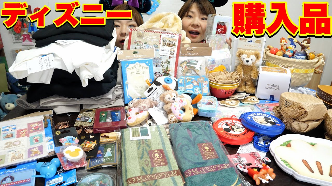 【ディズニー】ディズニーランドとシーで○○万円爆買いしてきたので購入品紹介するよ！【はらぺこツインズ】【双子】