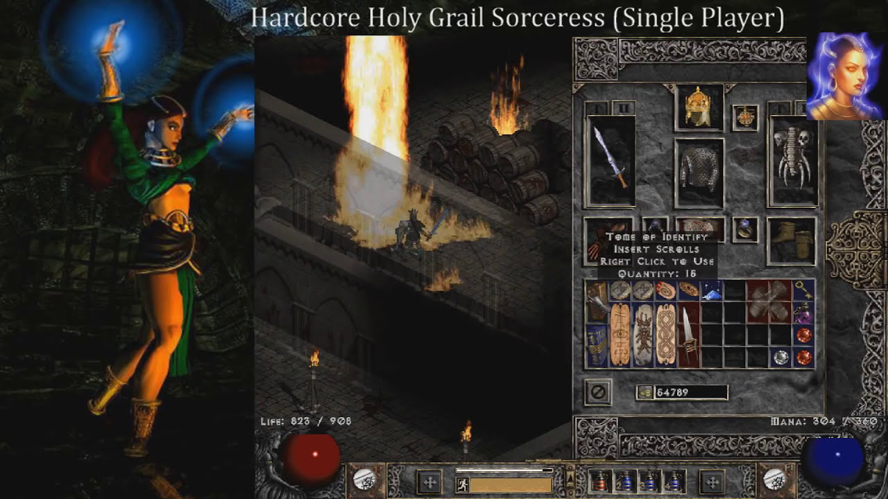 Diablo 2: 100 Nightmare Andariel MF Runs On /Players8 - Magic Find Item Results