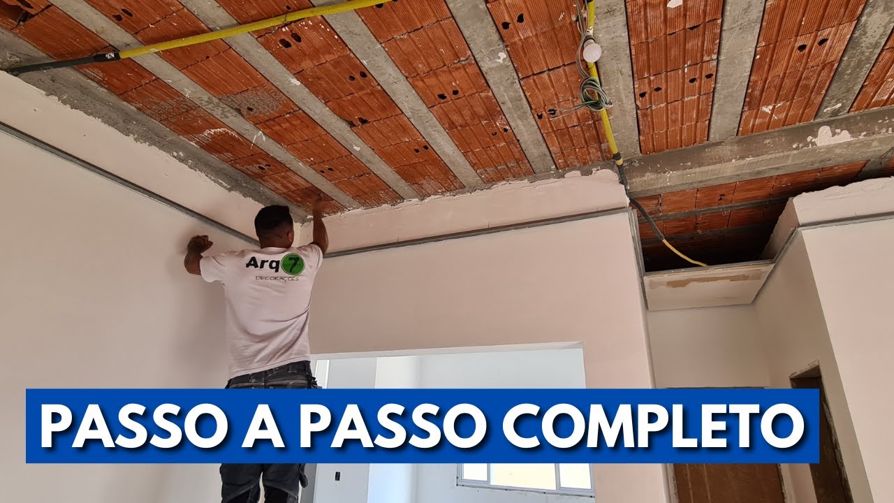 COMO FAZER FORRO DE GESSO EM CASA DE LAJE APRENDA A FAZER