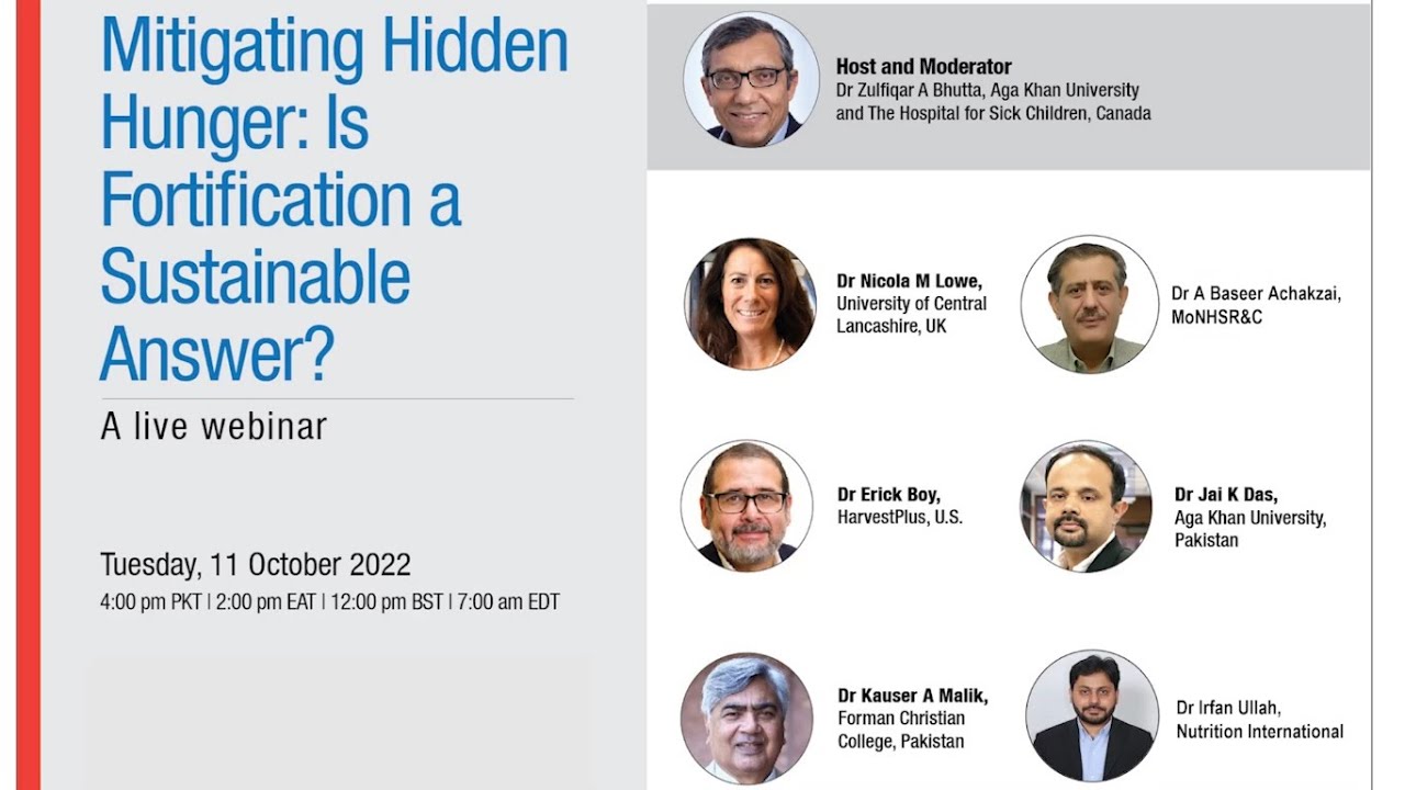 Webinar on Mitigating Hidden Hunger