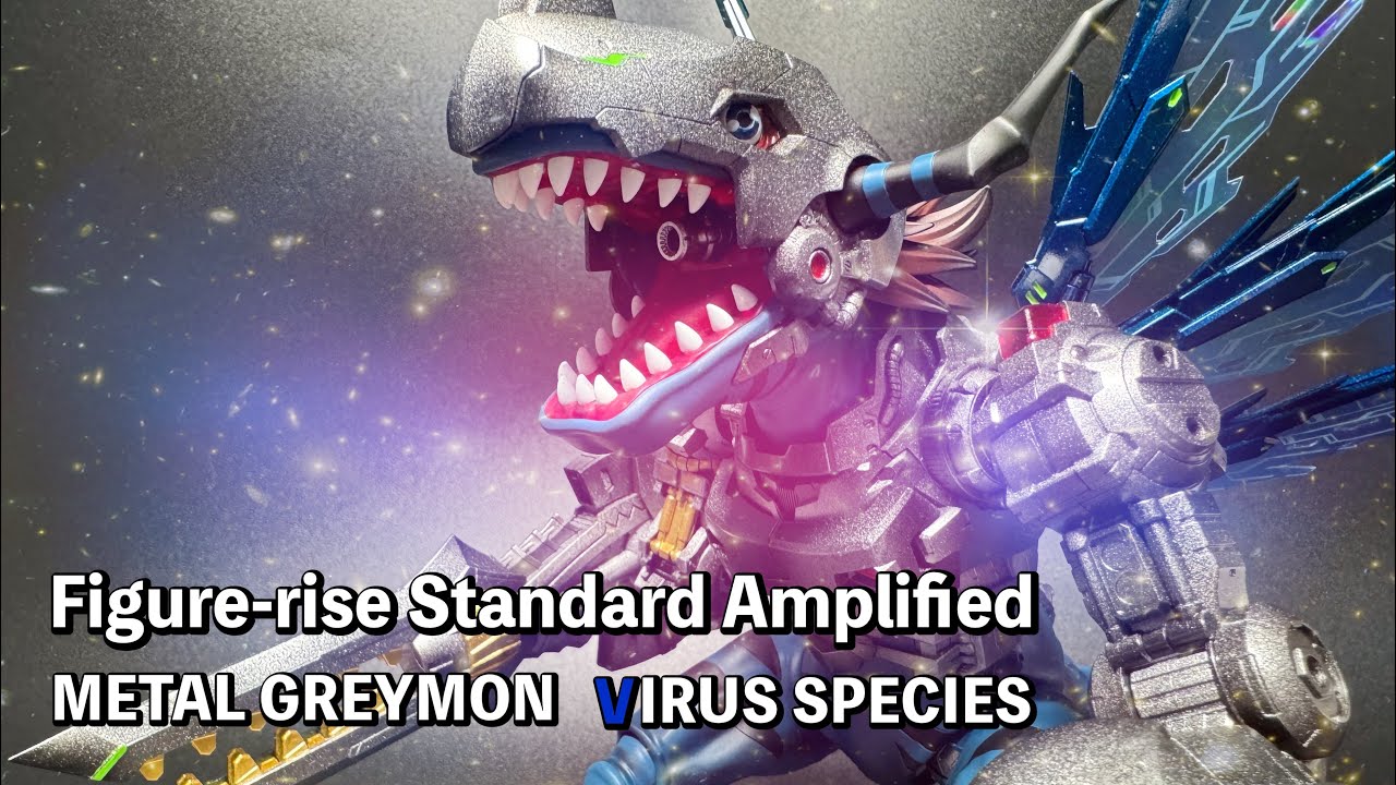 【デジモン】メタルグレイモンのプラモデルをウイルス種へ改造、リペイントしてみた。Figure-rise Standard Amplified