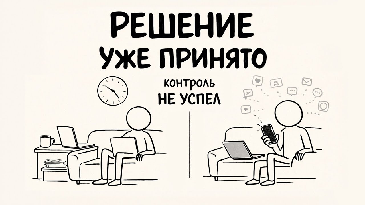 Ты выбираешь быстрее, чем успеваешь подумать