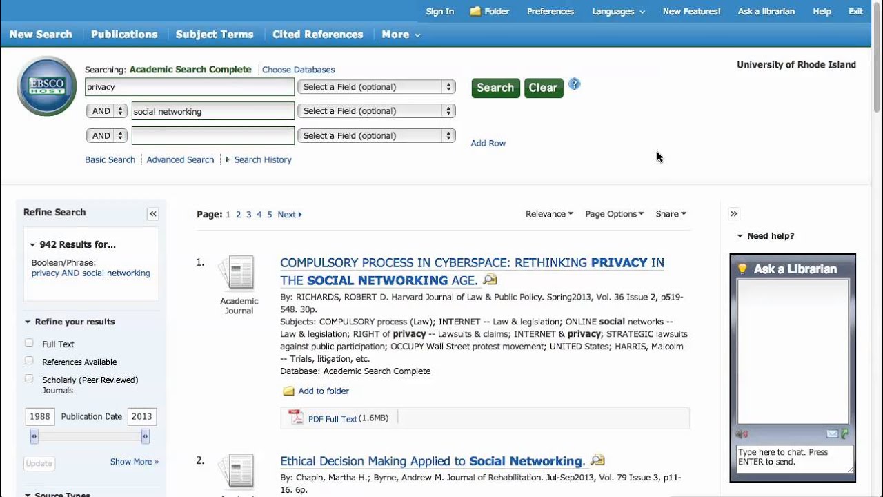 Setting Up Email Alerts for New Articles (EBSCO)