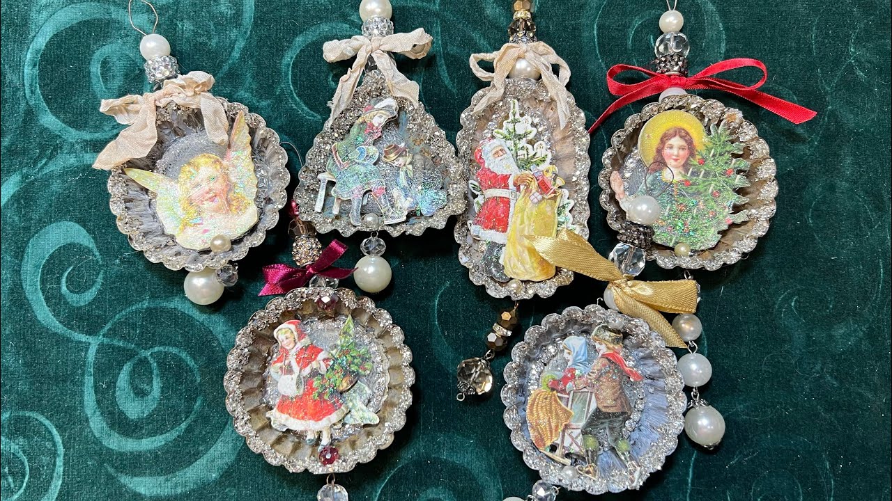 Tart Tin Ornaments 3 Ways