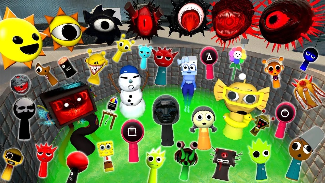 TOXIC WHICH COLOR OF SPRUNKI IS STRONGER SPARTAN KICKING in Gmod