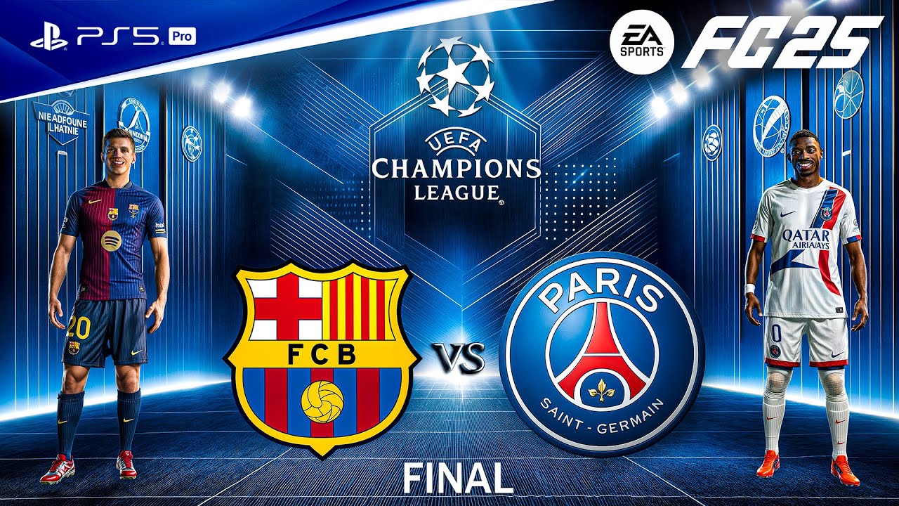 FC 25 - Barcelona vs. PSG Ft. Kvaratskhelia, Yamal, | UEFA Champions League Final | PS5™ Pro [4K60]