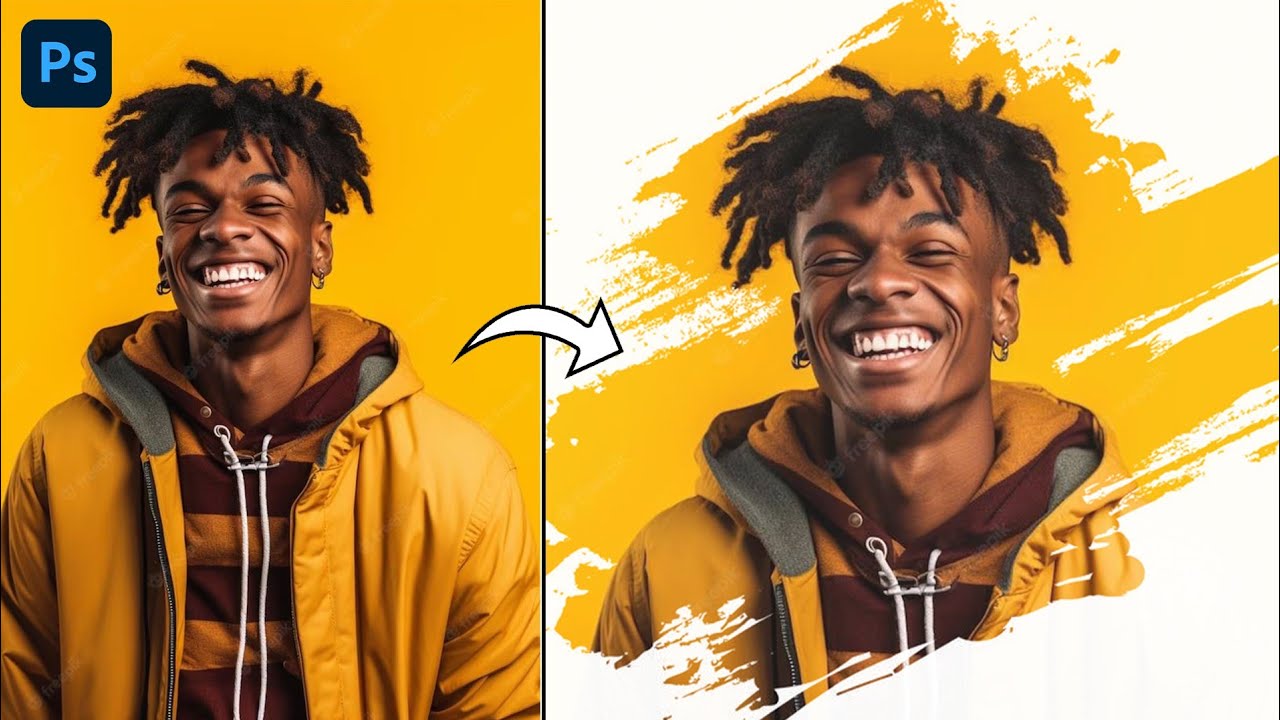 Create a BRUSH STROKE effect with any Picture | Photoshop Tutorial