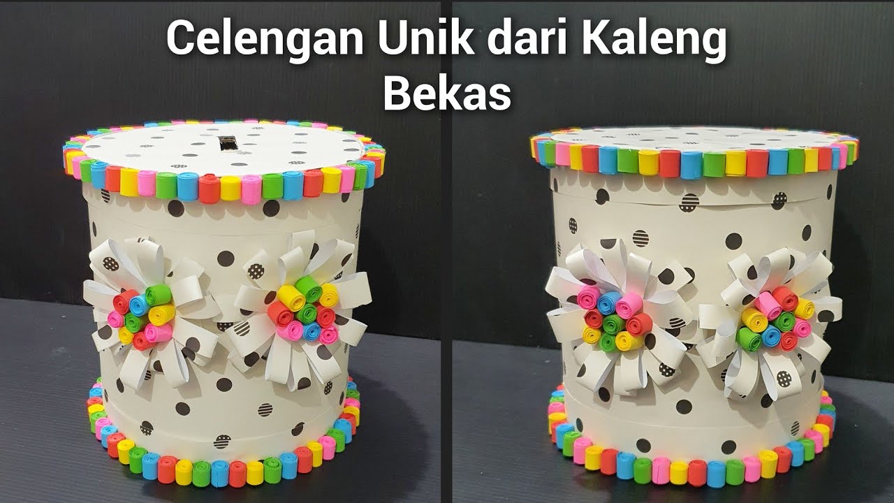 DIY Cara Membuat Celengan Unik Kreatif dari Kaleng Bekas | Kerajinan Tangan | Craft | Origami