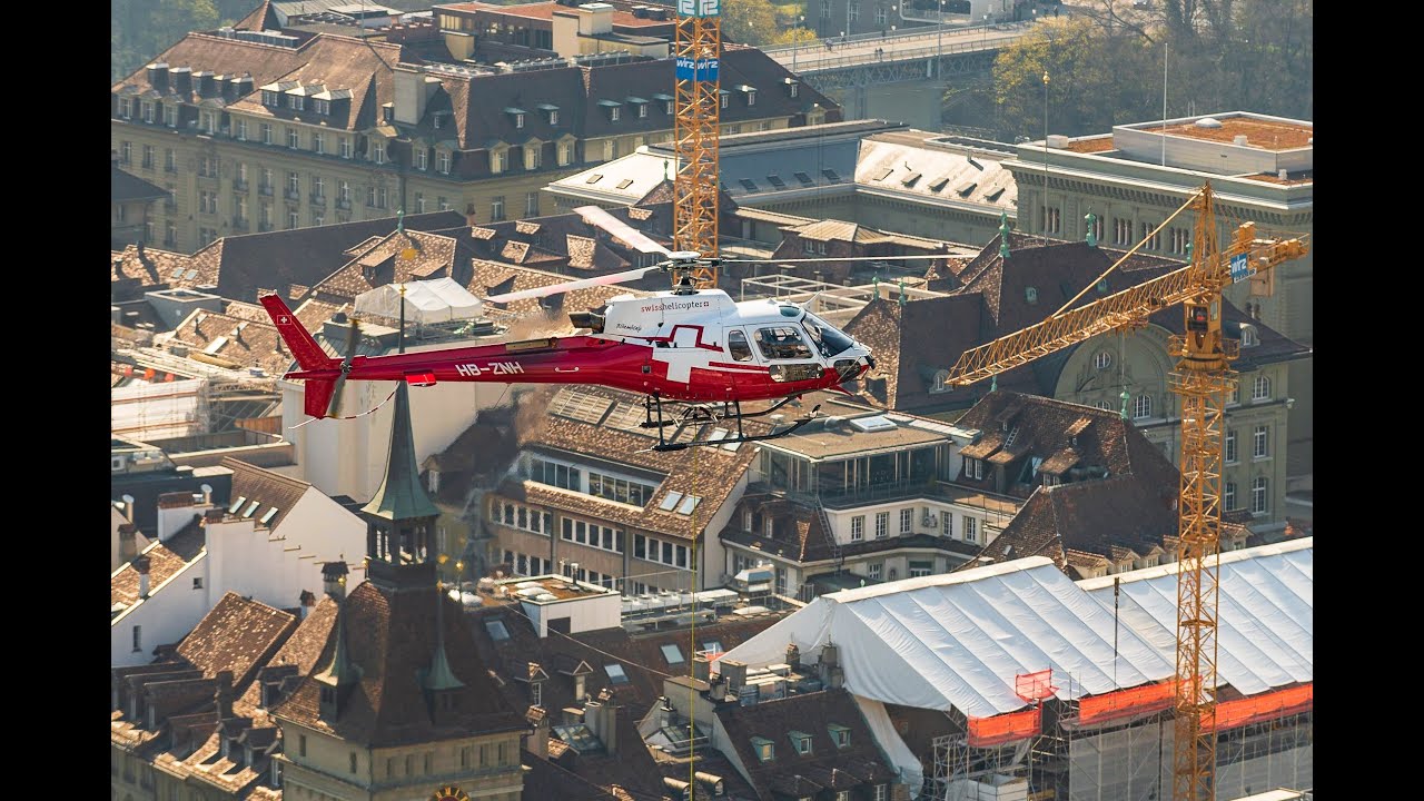 Transportflug in der Stadt