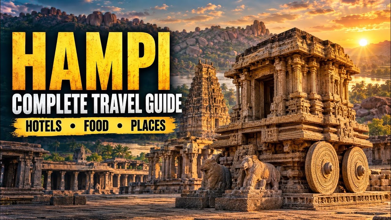 How to  Explore HAMPI in 24 Hours 😱?? | पूरा Hampi एक दिन में | Ancient Temples & Historic Details