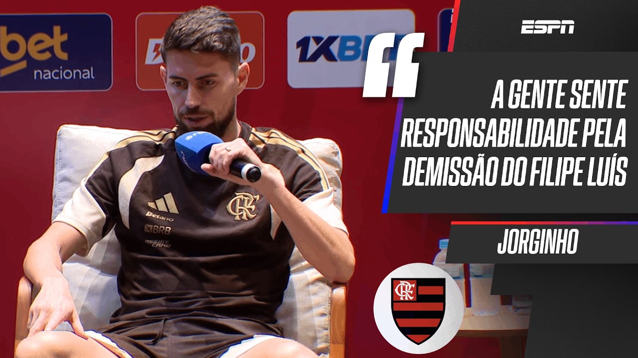 JORGINHO FALA DA DEMISSÃO DE FILIPE LUÍS NO FLAMENGO E RELATA PRIMEIRAS IMPRESSÕES SOBRE JARDIM