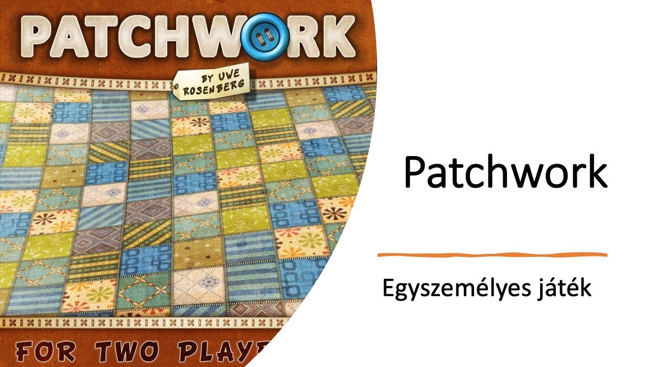 Patchwork - Egyszem&eacute;lyes j&aacute;t&eacute;k