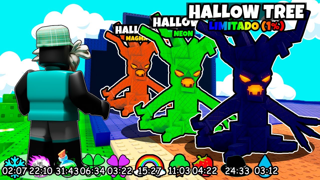 🎃 TESTEI a HALLOW TREE de 1% no PLANTS vs BRAINROTS!!!!