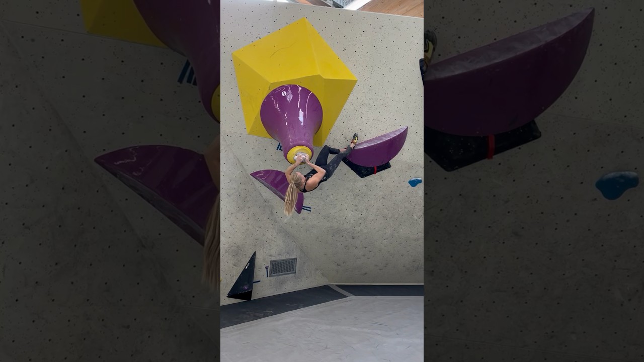 Impressive pro climber training routine 💪🏼 // climber: Lucia Doerffel