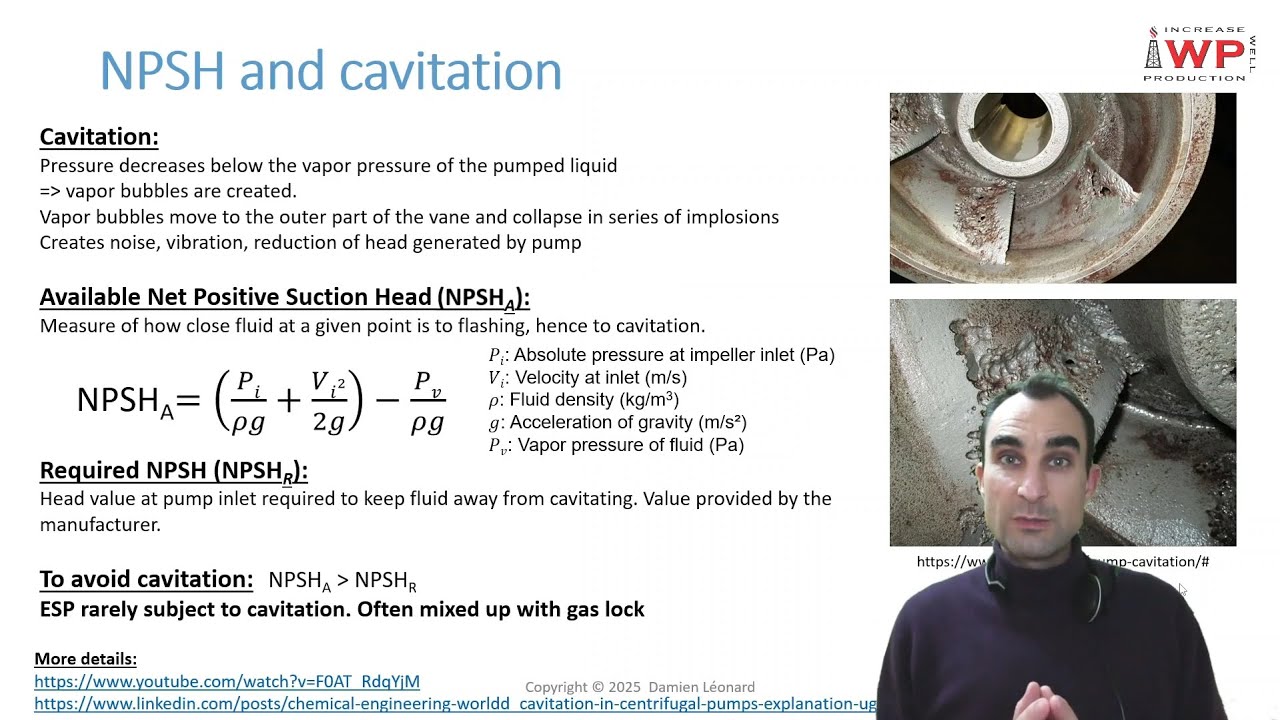 NPSH and cavitation in ESP by IWP
