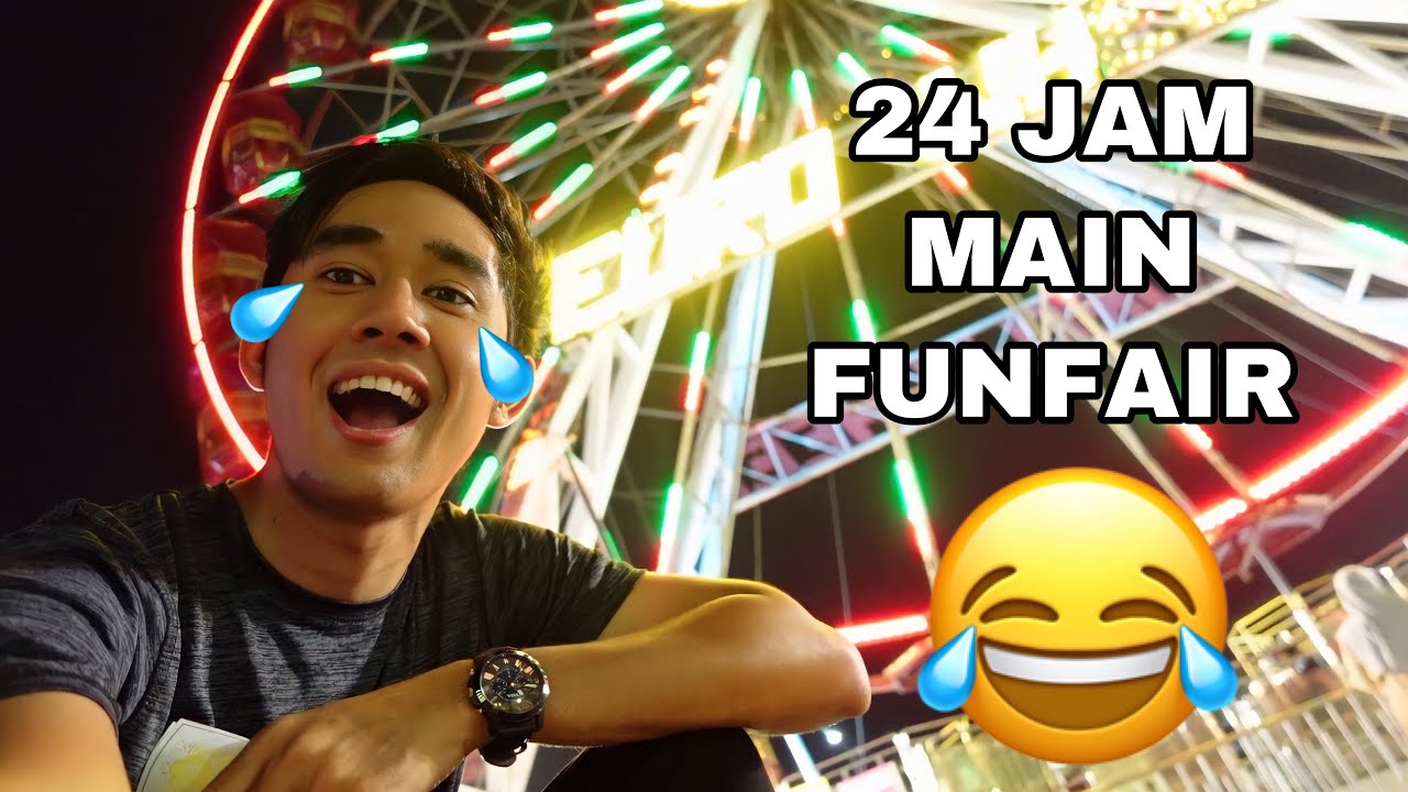 24 JAM MAIN FUNFAIR 😂 SERAM MASUK RUMAH HANTU 😱