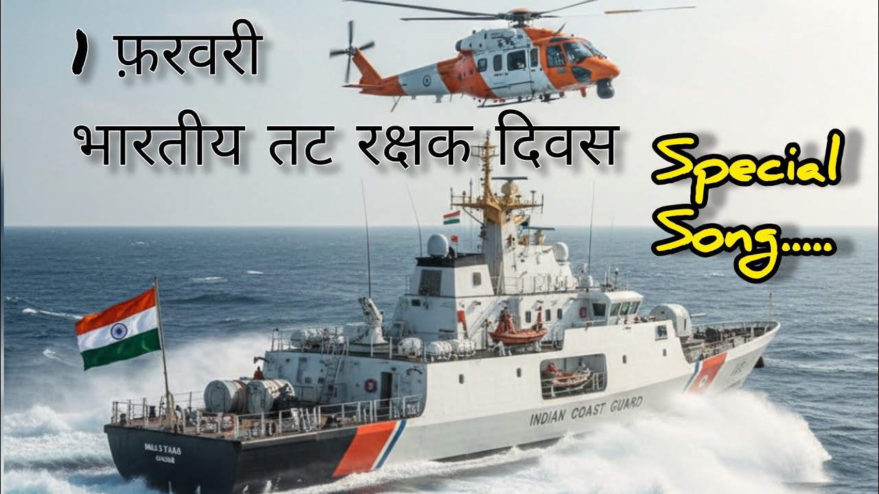 ​1 फ़रवरी | भारतीय तट रक्षक दिवस | हिन्दी गाना | Indian Coast Guard Day | @TodaySpecialSong  
