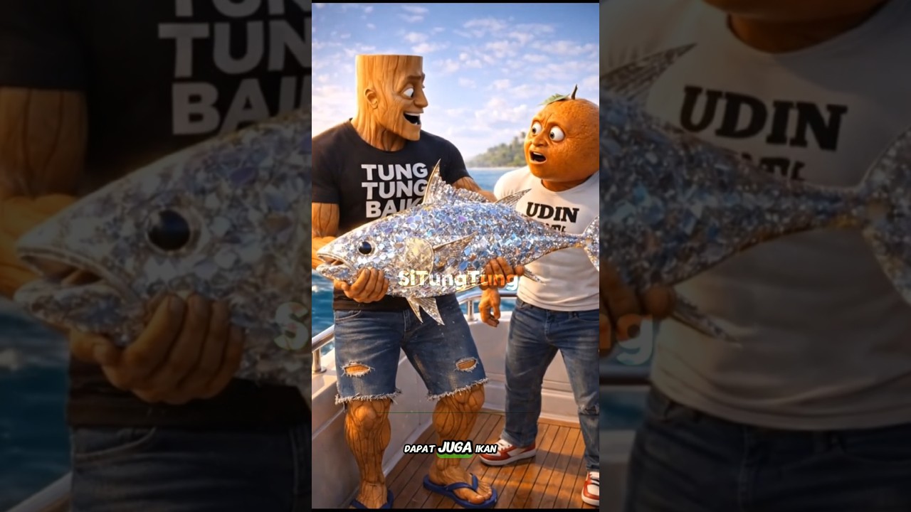 tung tung dan udin ikut lomba mancing #tungtungtungsahur #udindindindun #anomali #shortvideo