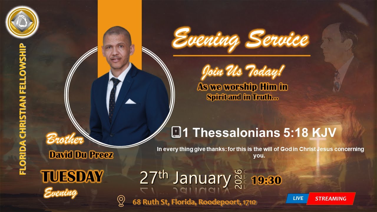 Tuesday 27th January 2026 | The anointing, your distinct advantage | Bro David Du Preez