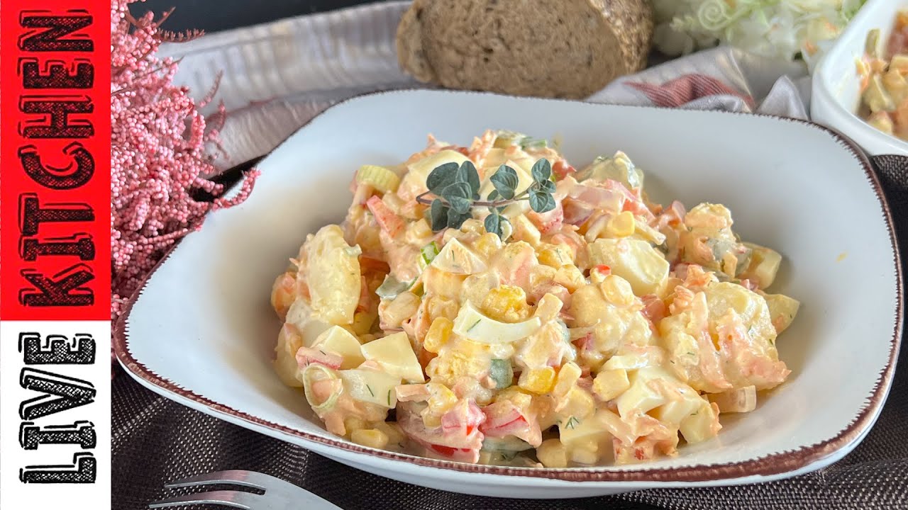 Такого вкусного салата я еще не ела!! Смешать вареные яйца с овощами!!