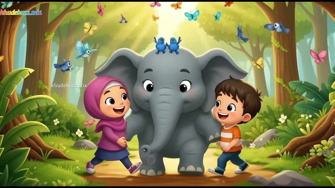 Ярмарка дружбы животных🐘 | Мультфильм про животных джунглей | Весёлые обучающие стишки для детей!...