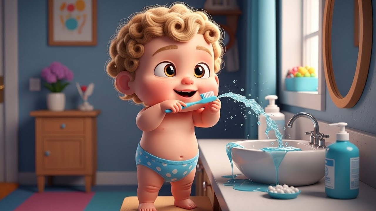 Morning Brush Time Fun 🪥 | Brushing Teeth for Kids | Healthy Habits Learning Video