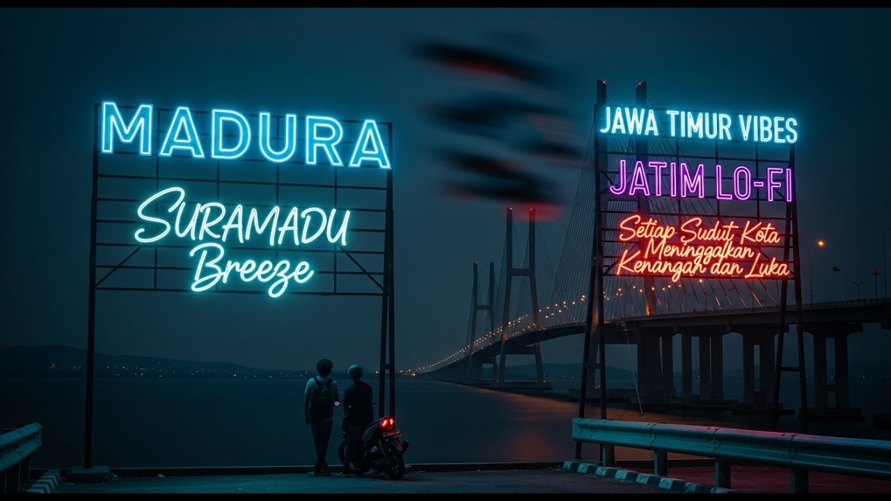 MADURA: Suramadu Breeze 🌉 | Chill Rap & Lo-Fi (Jatim Lo-Fi) | Lagu Night Drive Jatim
