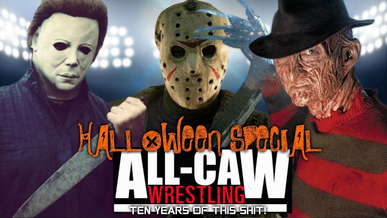 Freddy Krueger vs Jason Voorhees vs Michael Myers | All-CAW Wrestling (Season 10 Ep 9)