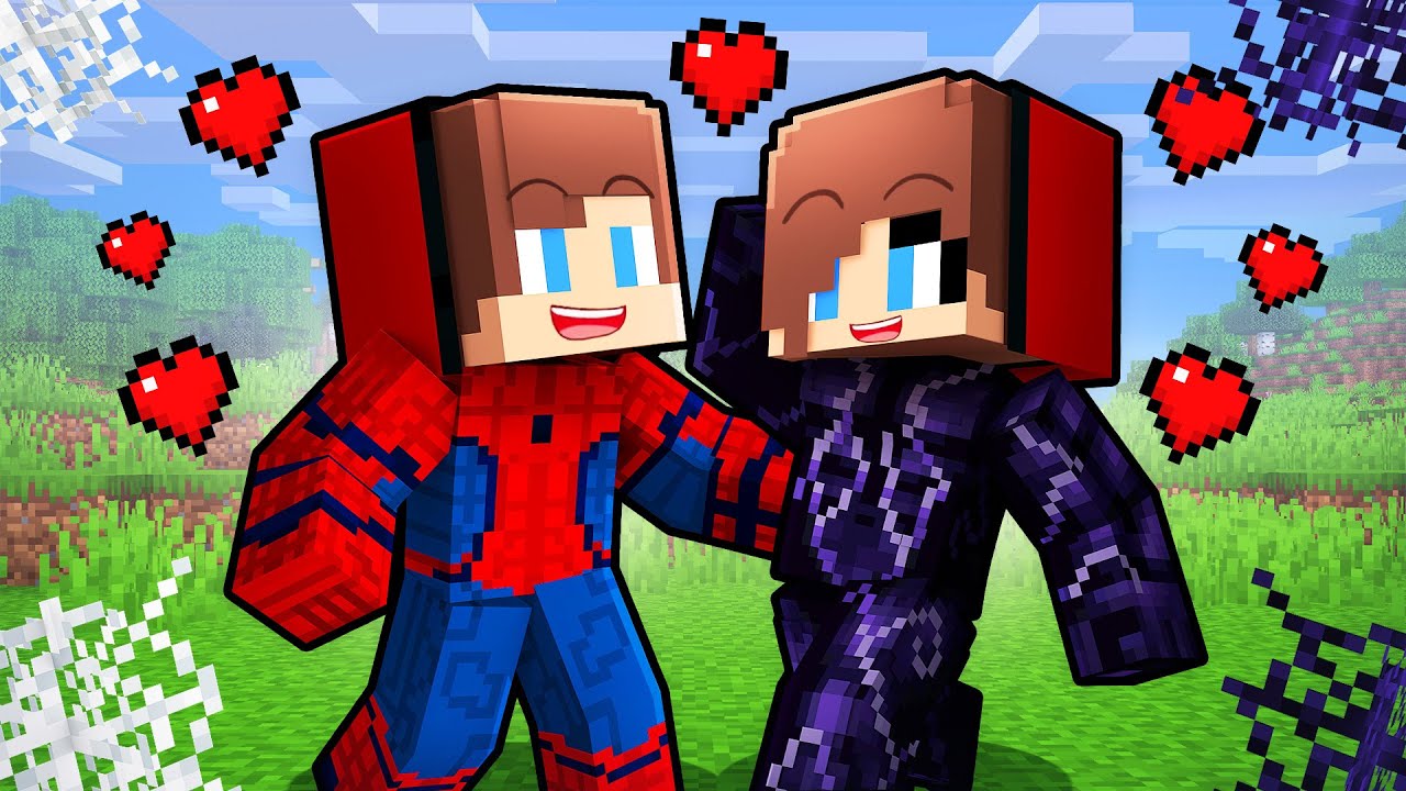 Spiderman JJ and VENOM JJ Girl - Love Story (Maizen Animation)