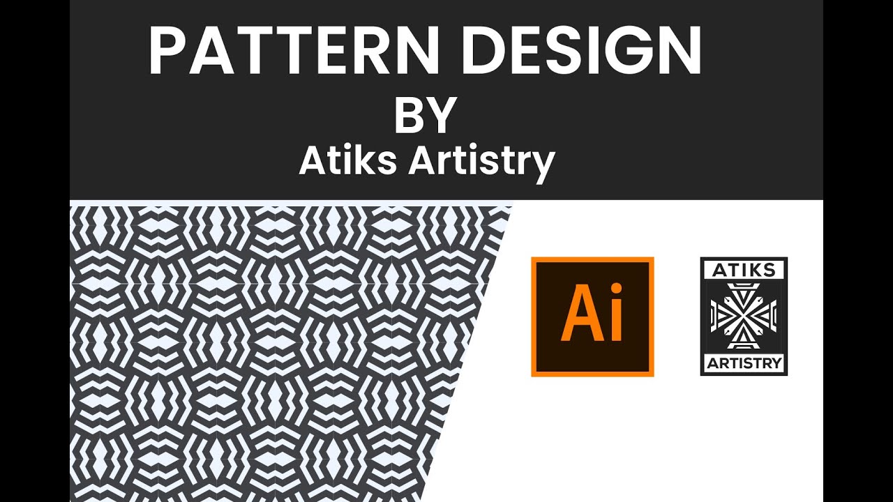 Seamless Geometric Pattern Design in Adobe Illustrator | Pattern Tutorial | Atik’s Artistry