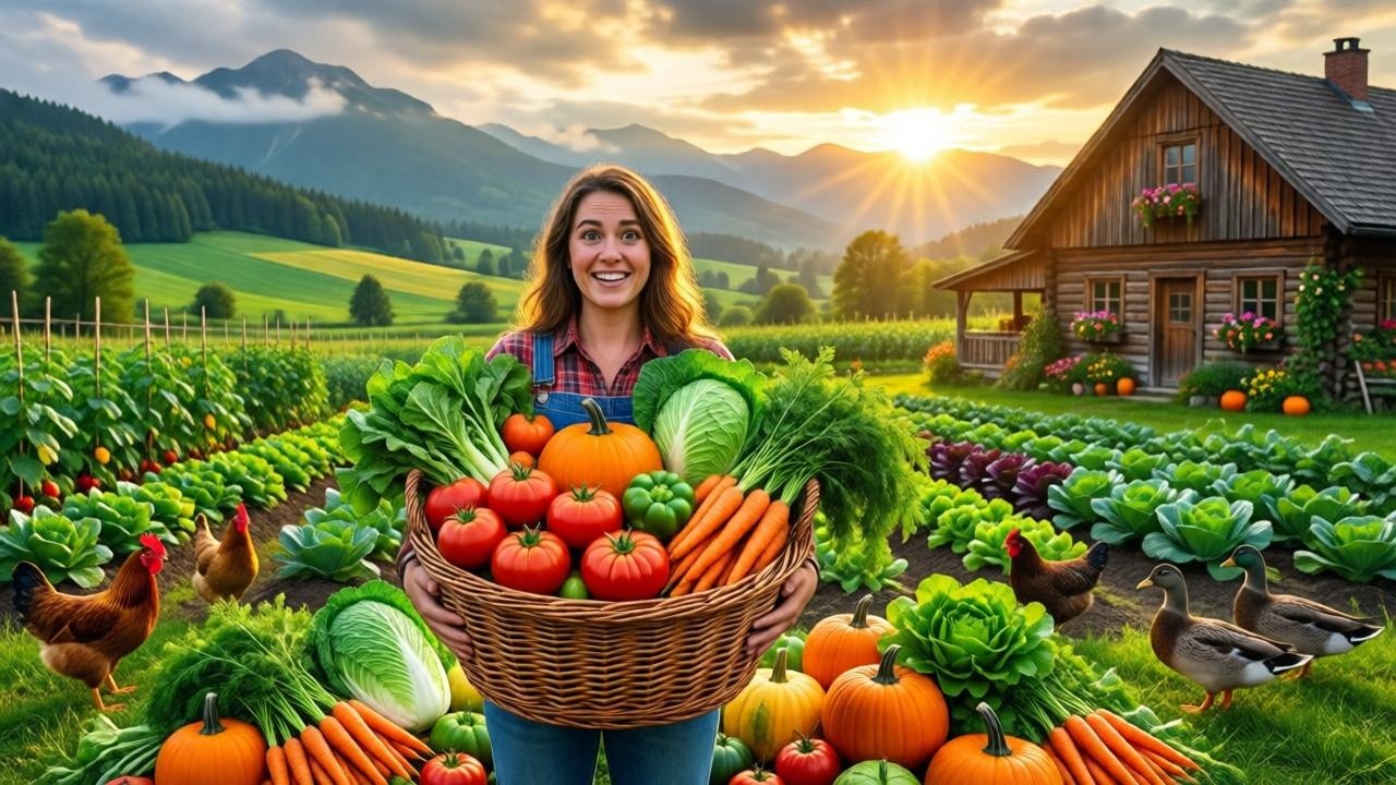 The Farm Fresh Morning Everyone Can’t Stop Watching | Harvest Farm and Fresh Vegetables