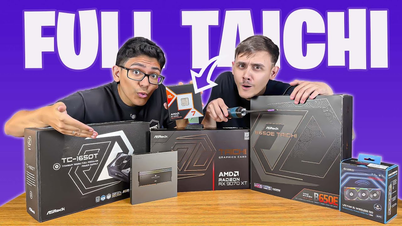 Montamos PC GAMER AMD FULL TAICHI de R$ 30 MIL 😱 Teste em Jogos