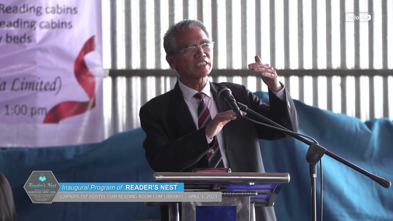 Dr. Thangchinkhup Guite, Director Reader's Nest | Inaugural program of Reader's Nest