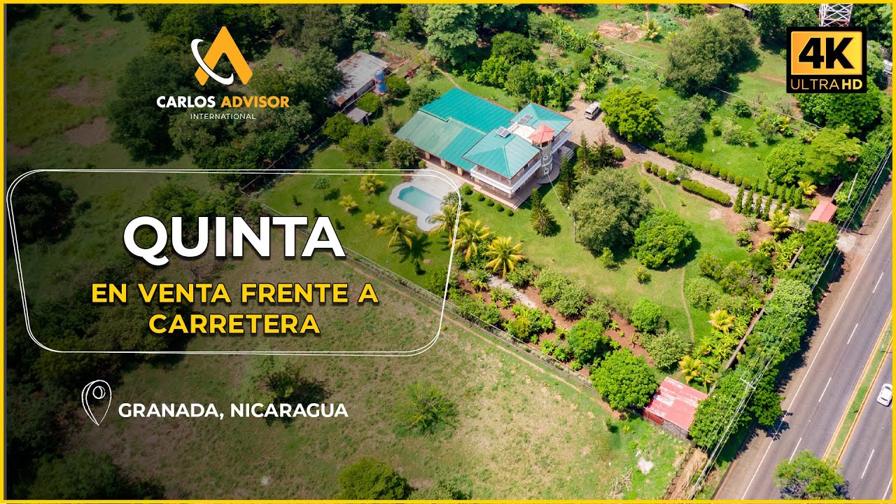 🌟 QUINTA EN VENTA Frente a Carretera Granada - Masaya | Bienes Raíces Nicaragua