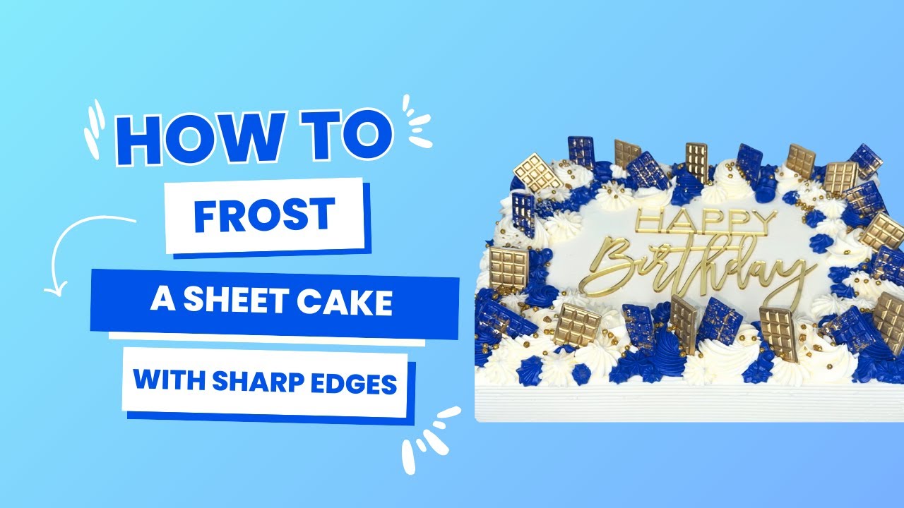 How to Frost a Sheet Cake | Cake Queen Tanya