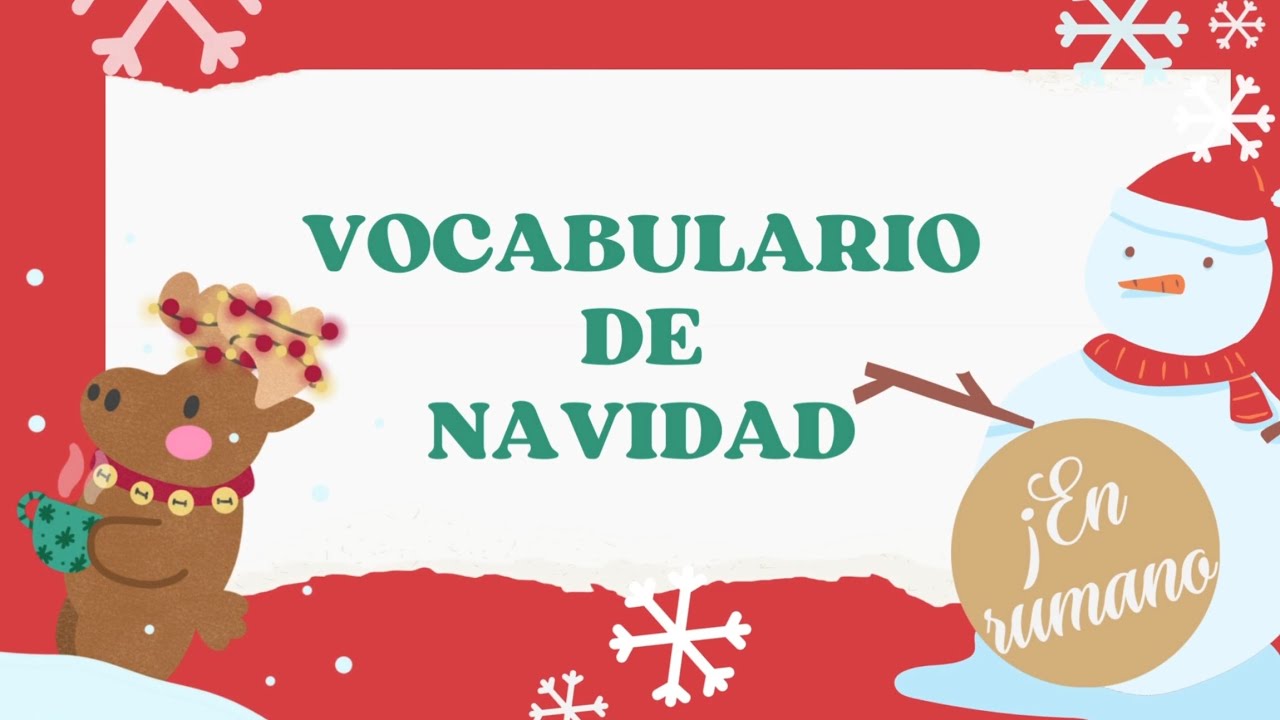 🎅Vocabulario rumano de Navidad en 30 palabras🎄 - Aprende sobre las tradiciones rumanas #12 IStudyRO