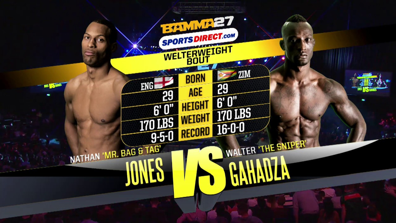 BAMMA 27: Nathan Jones Vs Walter Gahadza