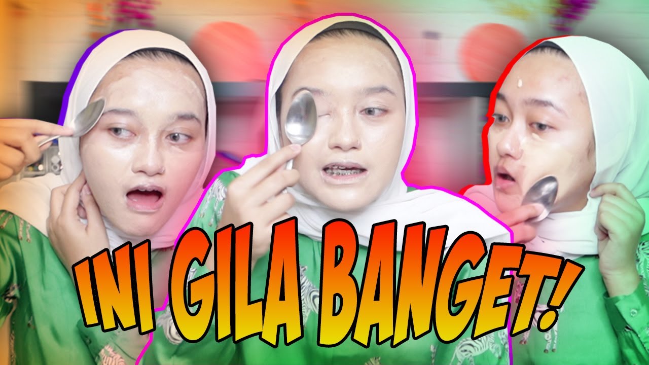 MAKEUP CHALLENGE SEMUKA - MUKA PAKE SENDOK!!