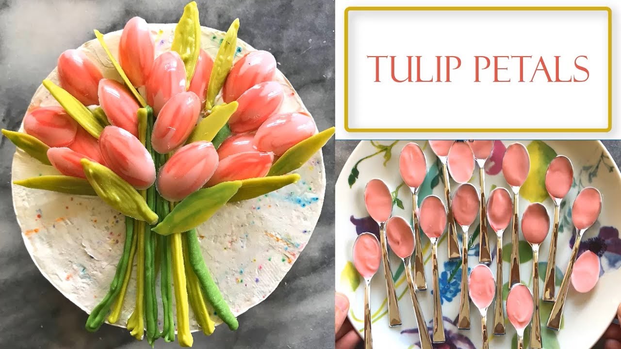 How to Make Chocolate Tulip Decorations | Simple and Easy
