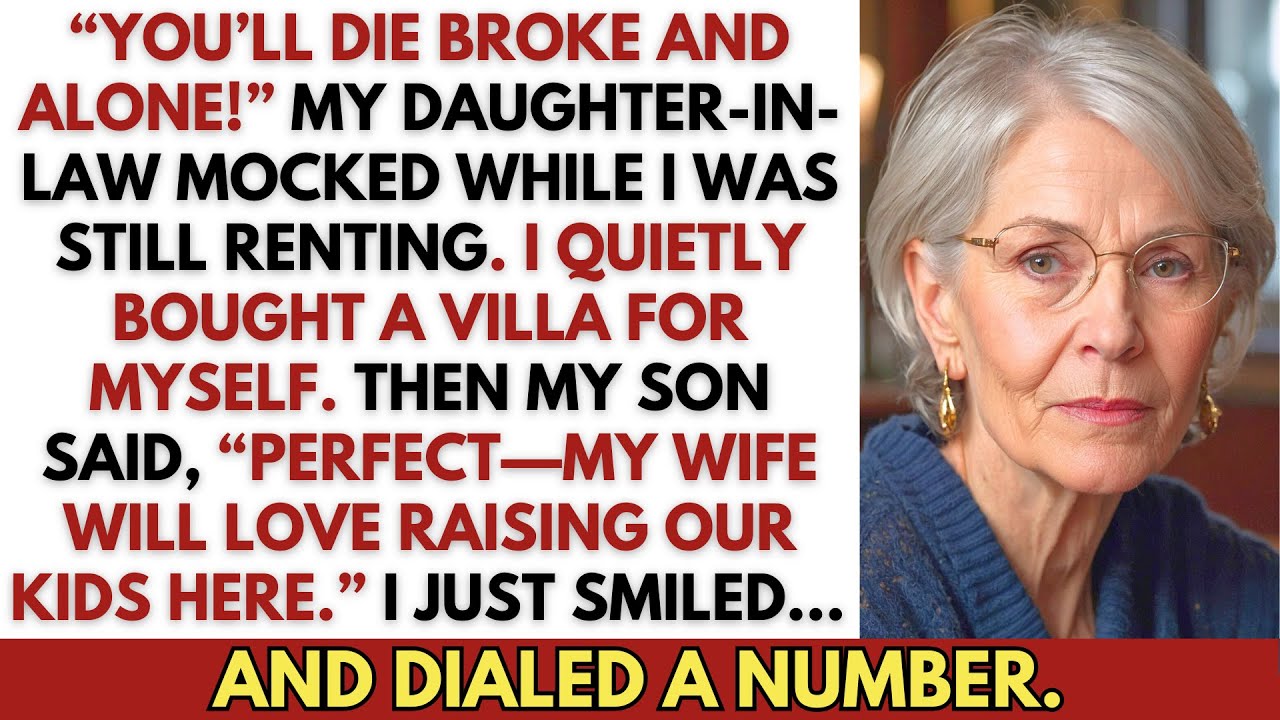My daughter-in-law laughed in front of the agent as I rented—so I stayed quiet and bought a villa.