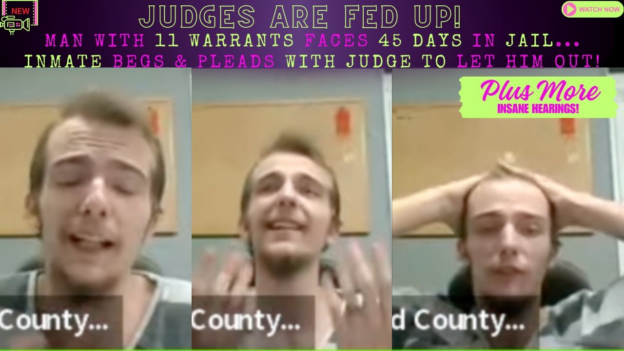 Inmate BEGS to be let out! AND Defendant with 11 WARRANTS infuriates Judge Disanto! #trending #court