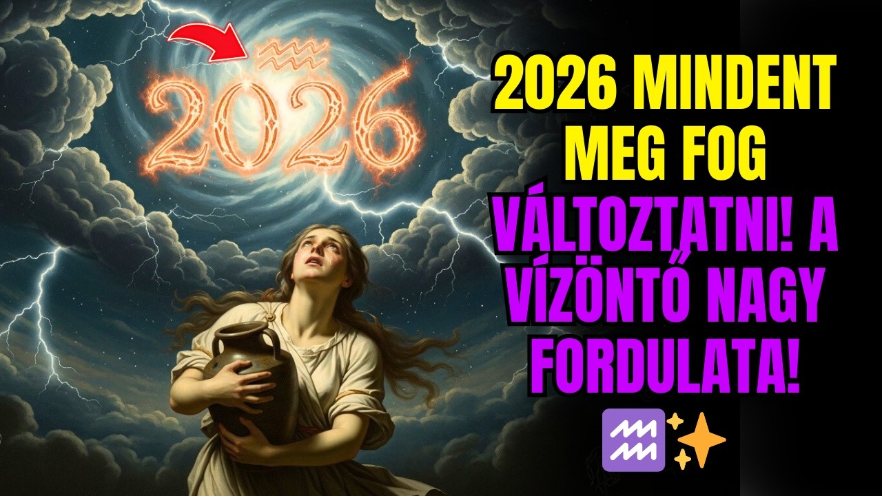 Vízöntő: 6 bombasztikus jóslat 2026-ra: Készülj fel! ♒✨
