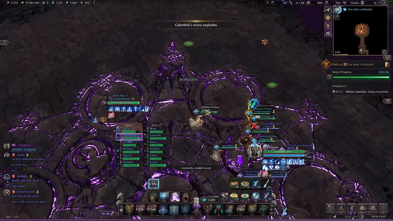 Throne and Liberty Raid: Altar of Calanthia Hard Third Boss Calanthia Pov Seeker